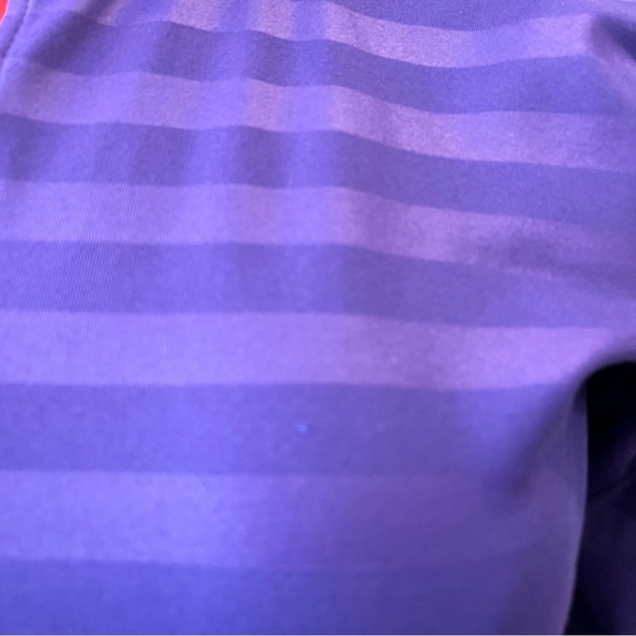 NIKE PRO DRI-FIT PURPLE STRIPE QUARTER ZIP TOP LONG SLEEVE ACTIVE WEAR RUNNING - Picture 5 of 9